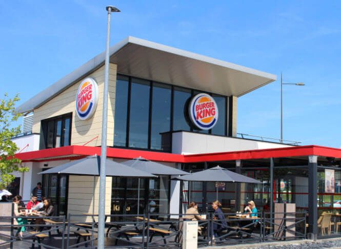 Vue sur le restaurant Burger King à Saint Malo, dernier investissement de la SCPI Epargne Pierre